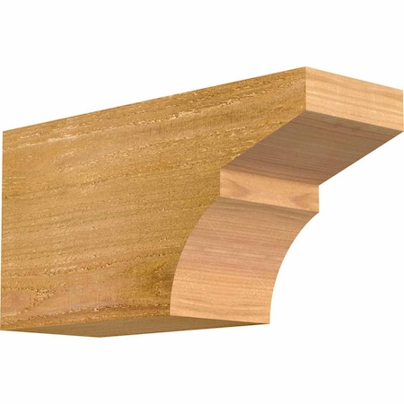Ekena Millwork Monterey Rough Sawn Rafter Tail, Western Red Cedar, 4"W x 6"H x 12"L RFT04X06X12MON00RWR